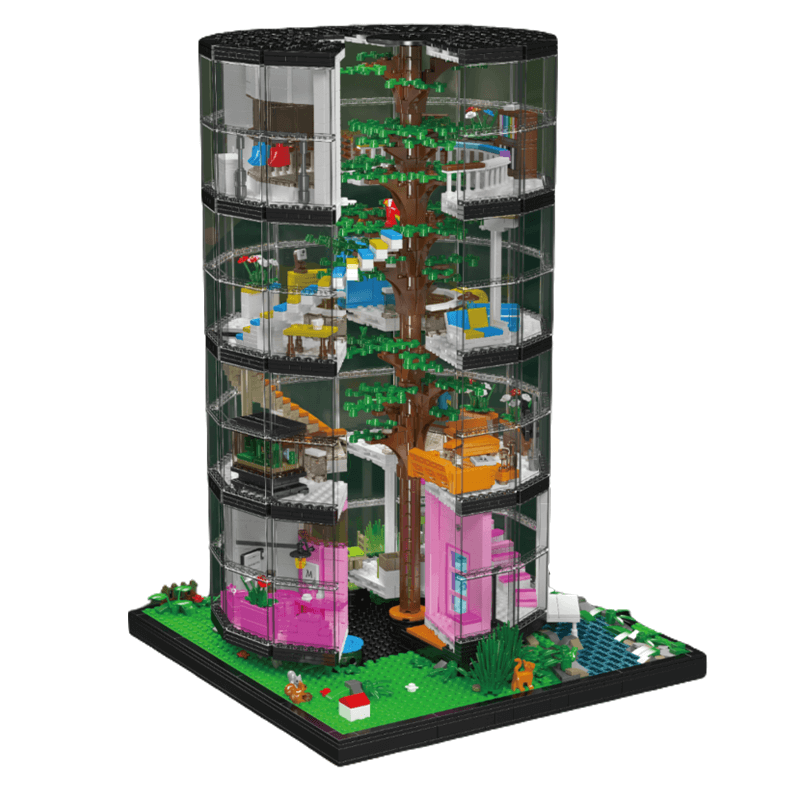 Glass Dome Tree House - Building Set | Power Brickz