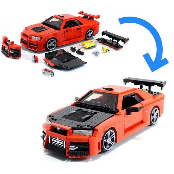 JDM Twin-Turbo Street Beast R - Building Blocks Set | Power Brickz