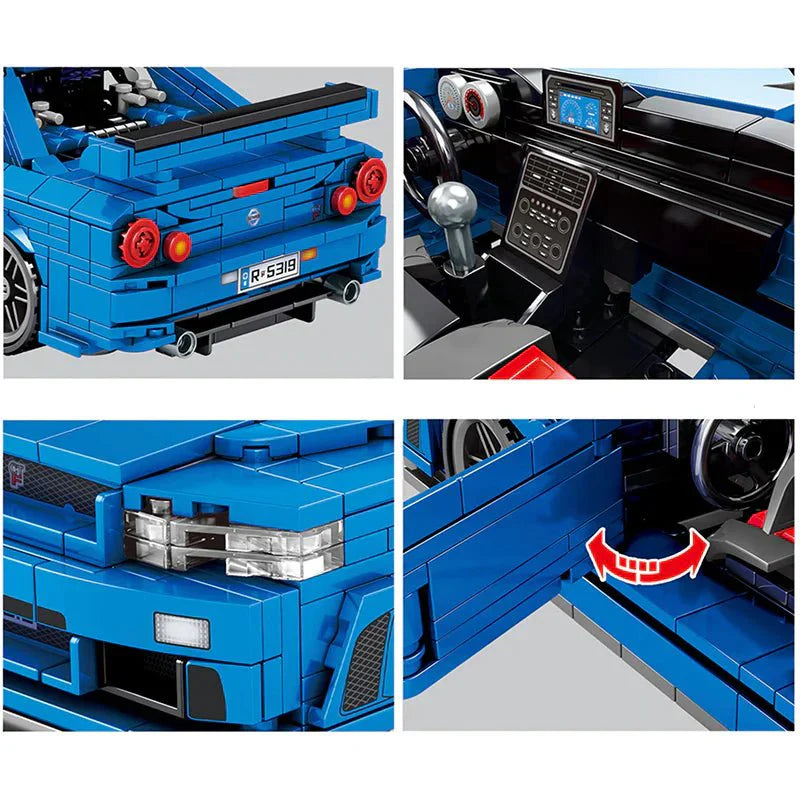 JDM RTwin-Turbo Street Legend - Building Blocks Set | Power Brickz