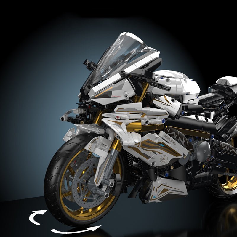 Gold Cyberpunk Superbike | 2000pcs - Power Brickz