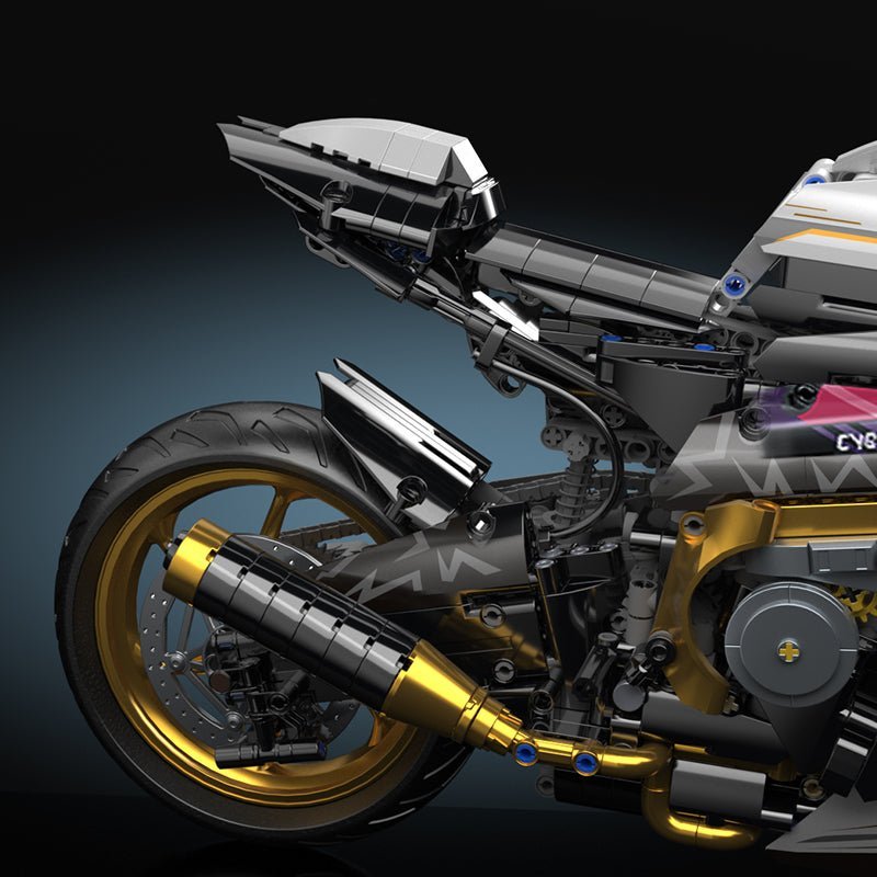 Gold Cyberpunk Superbike | 2000pcs - Power Brickz