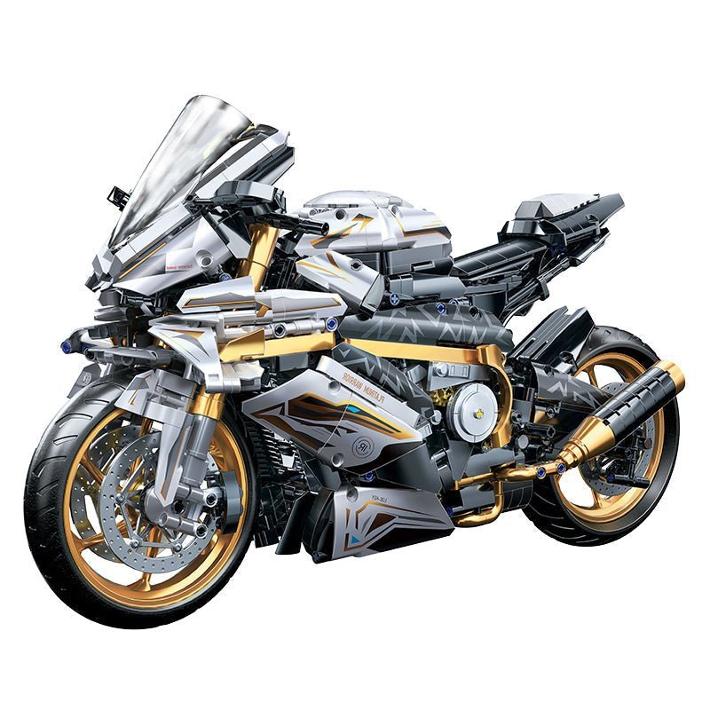 Gold Cyberpunk Superbike | 2000pcs - Power Brickz