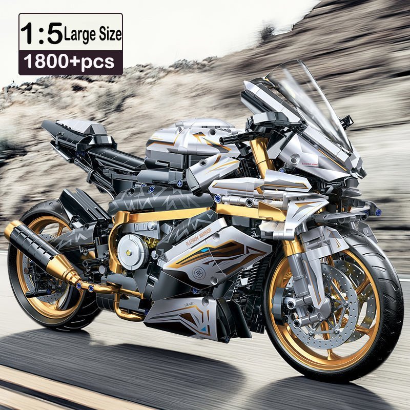 Gold Cyberpunk Superbike | 2000pcs - Power Brickz