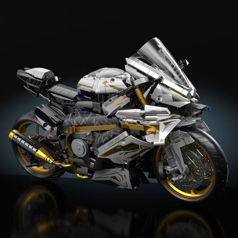 Gold Cyberpunk Superbike | 2000pcs - Power Brickz