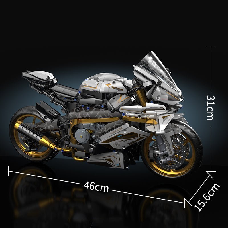 Gold Cyberpunk Superbike | 2000pcs - Power Brickz