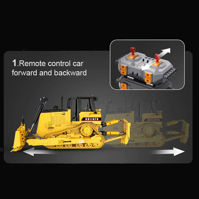 Goliath Heavy Bulldozer - Building Set | Power Brickz