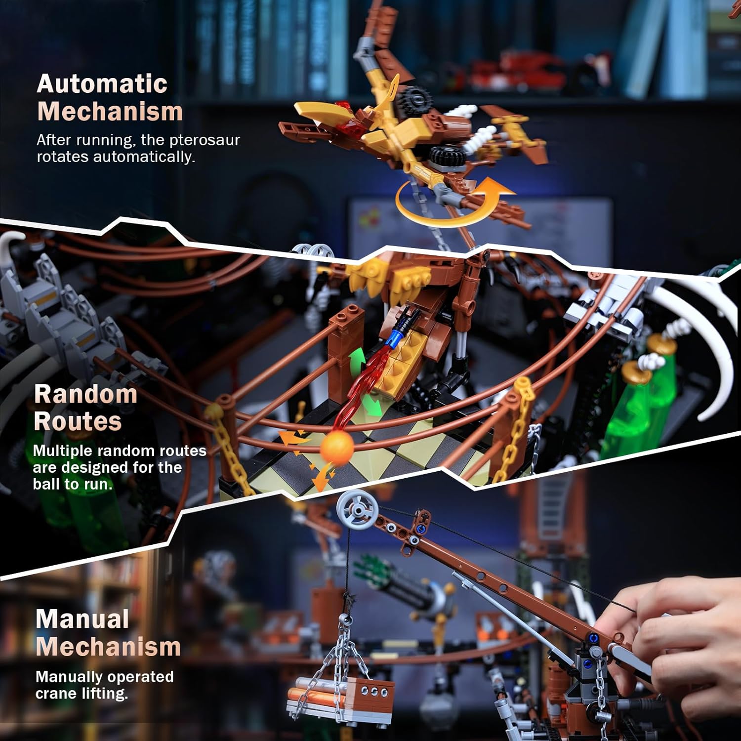 Grand Steampunk Marble Run | 5390pcs - Power Brickz