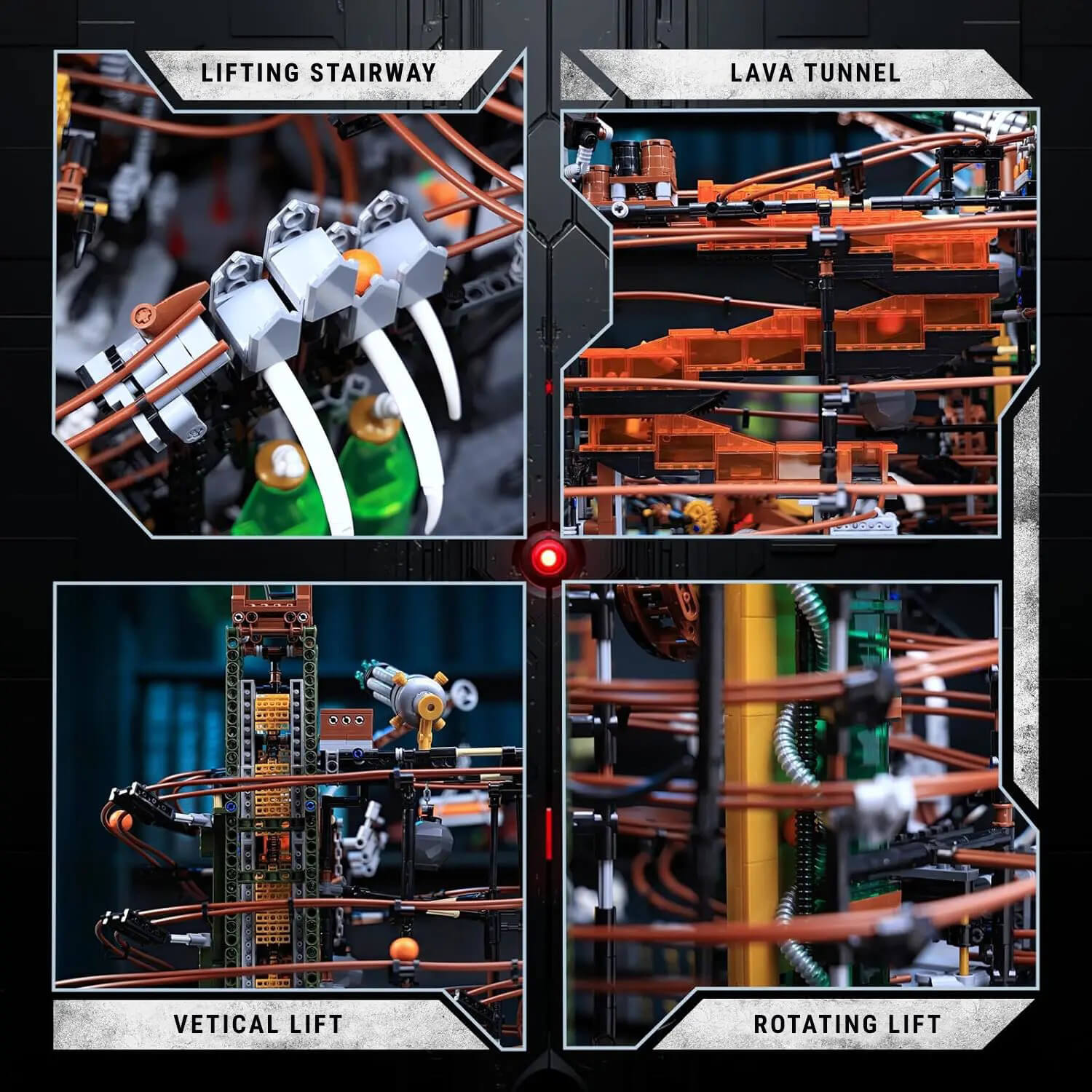 Grand Steampunk Marble Run | 5390pcs - Power Brickz