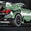 Green Track-Only Hypercar - Building Blocks Set | Power Brickz