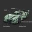 Green Track-Only Hypercar - Building Blocks Set | Power Brickz