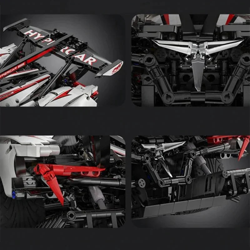 Intensa Emotion Track-Only Hypercar - Building Blocks Set | Power Brickz