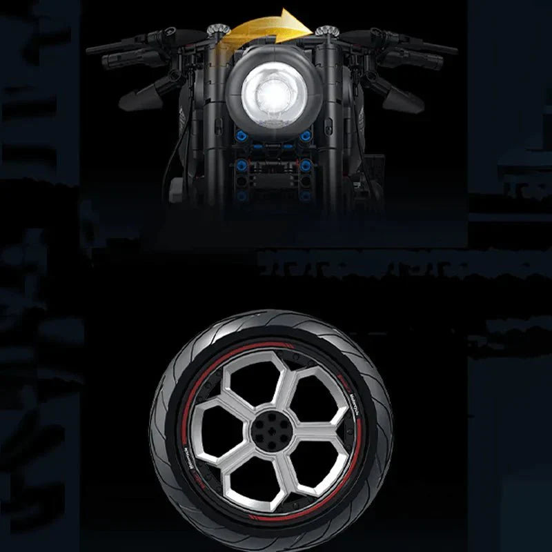 Custom V-Twin Muscle Cruiser - Building Set | Power Brickz