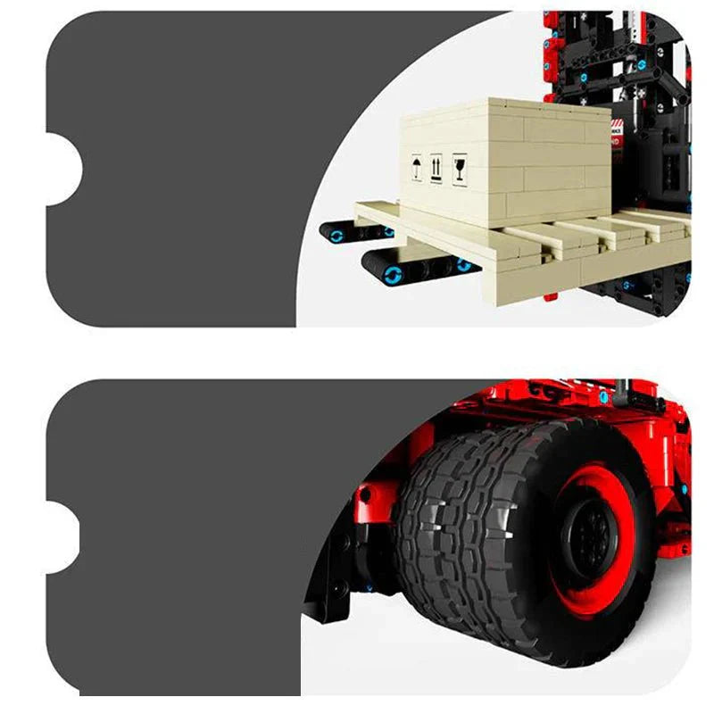 RC Heavy-Duty Forklift - Building Set | Power Brickz