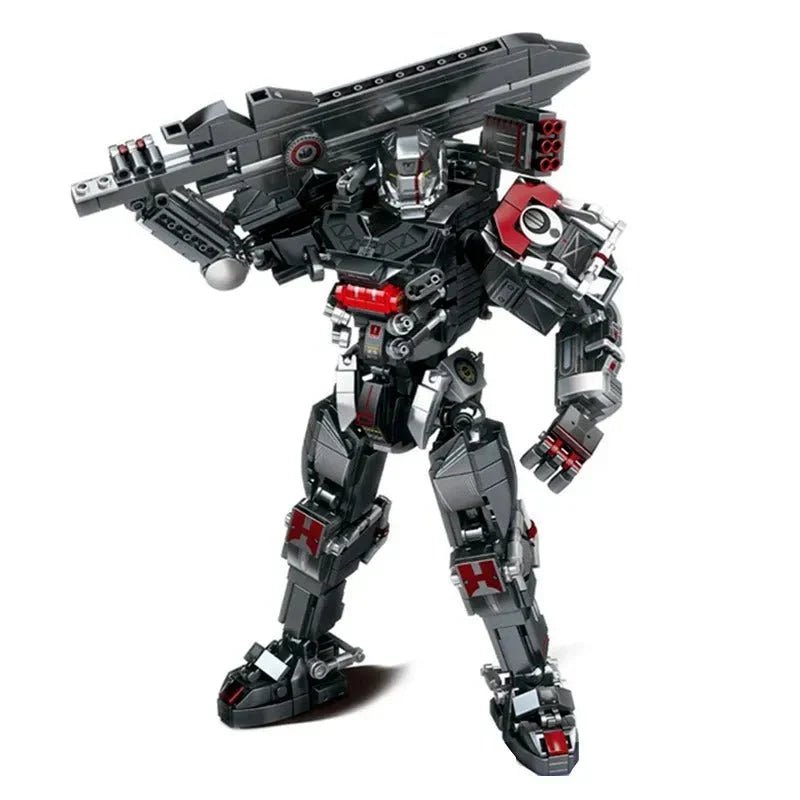 Heavy Duty Mecha Robot MU2 White Shark Bricks Toy | 802pcs - Power Brickz