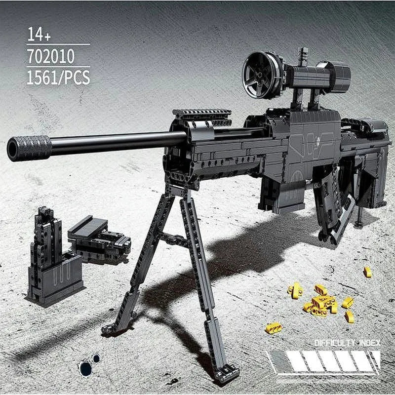 Heavy Duty Sniper Rifle - Building Set | Power Brickz
