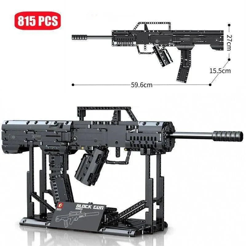 Heavy Duty Sniper Rifle - Building Set | Power Brickz