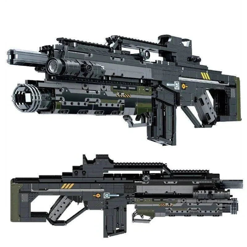 Heavy Duty SWAT Assault Rifle - Building Set | Power Brickz