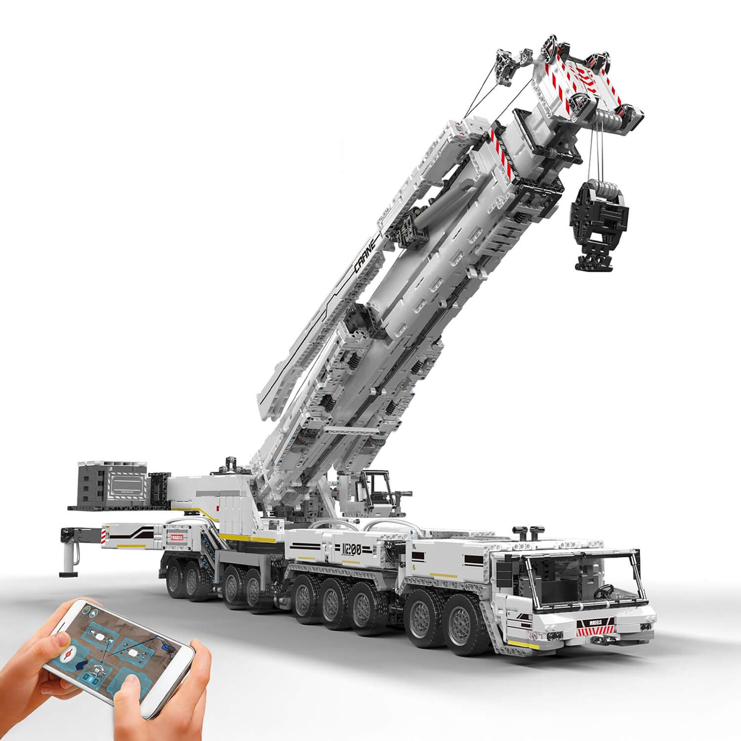 Heavy Duty RC Crane V2 - Building Blocks Set | Power Brickz