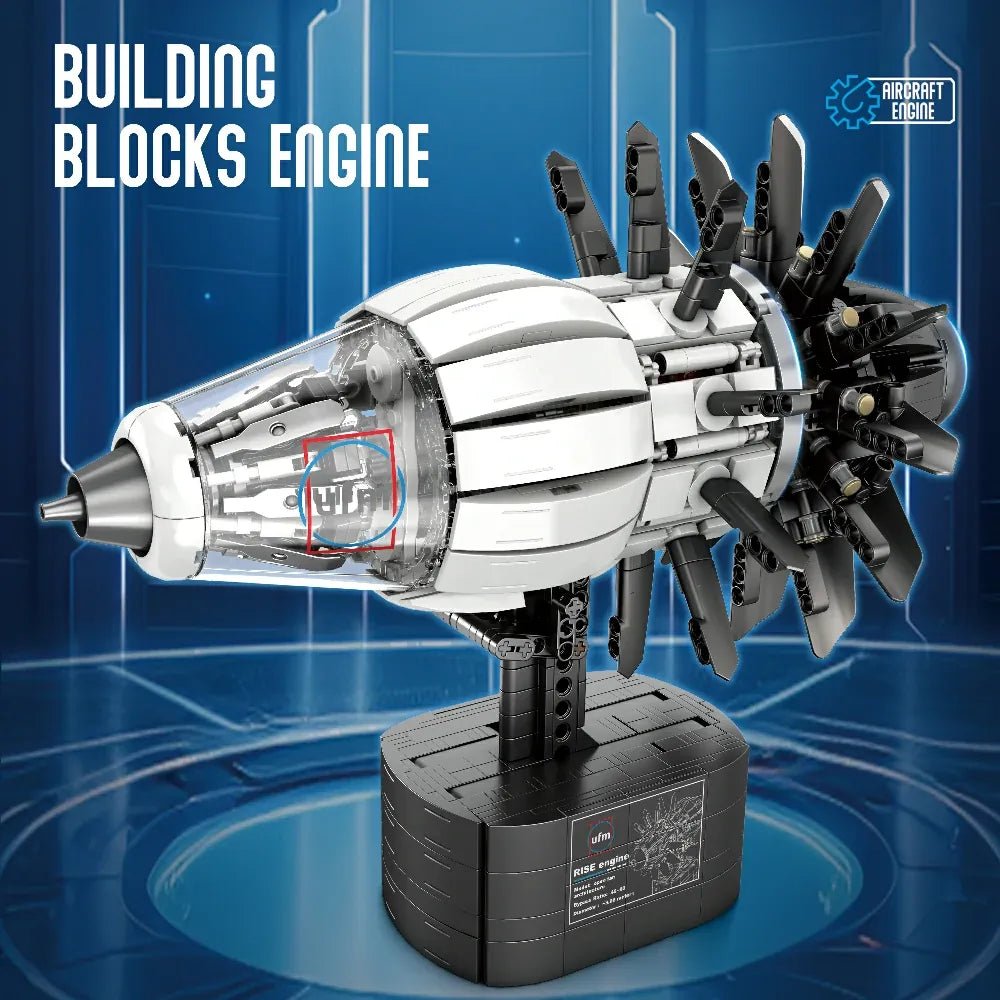 High - Bypass Turbofan Engine | 1351pcs - Power Brickz