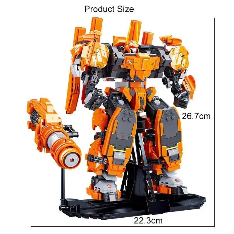 Hot Steel Mecha Robot Warrior Bricks Toy | 1385pcs - Power Brickz