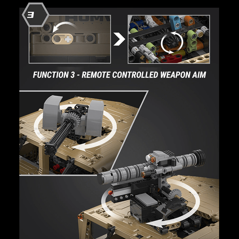 Military Off-Road Humvee Truck - Building Blocks Set | Power Brickz