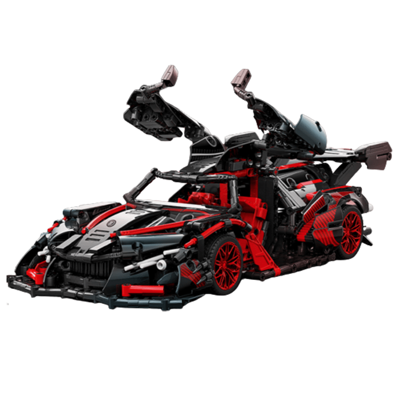 Red Concept Hypercar - Building Blocks Set | Power Brickz