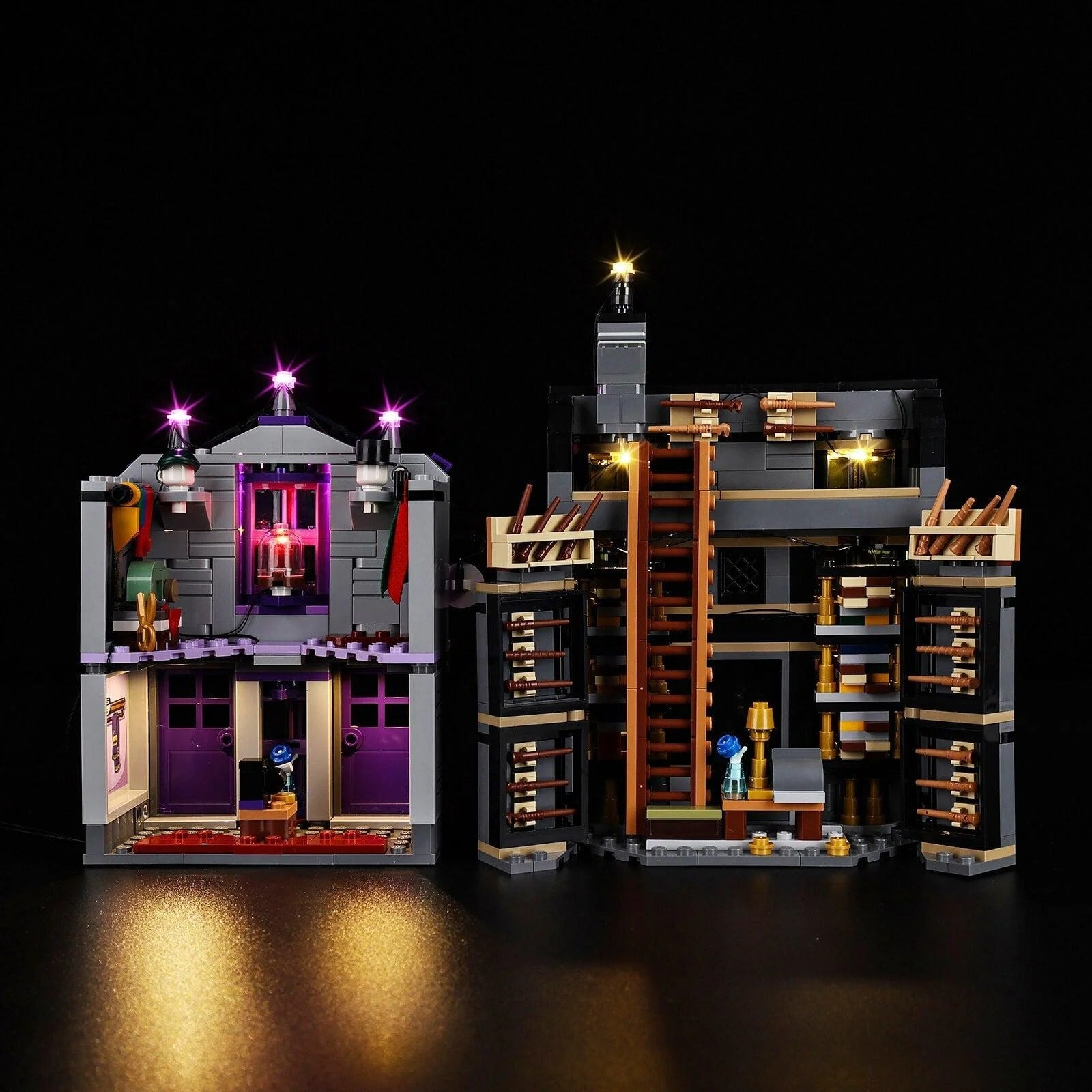 Ollivanders & Madam Malkin's Robes 76439 LED Light Kit – Building Block Lighting | Power Brickz™
