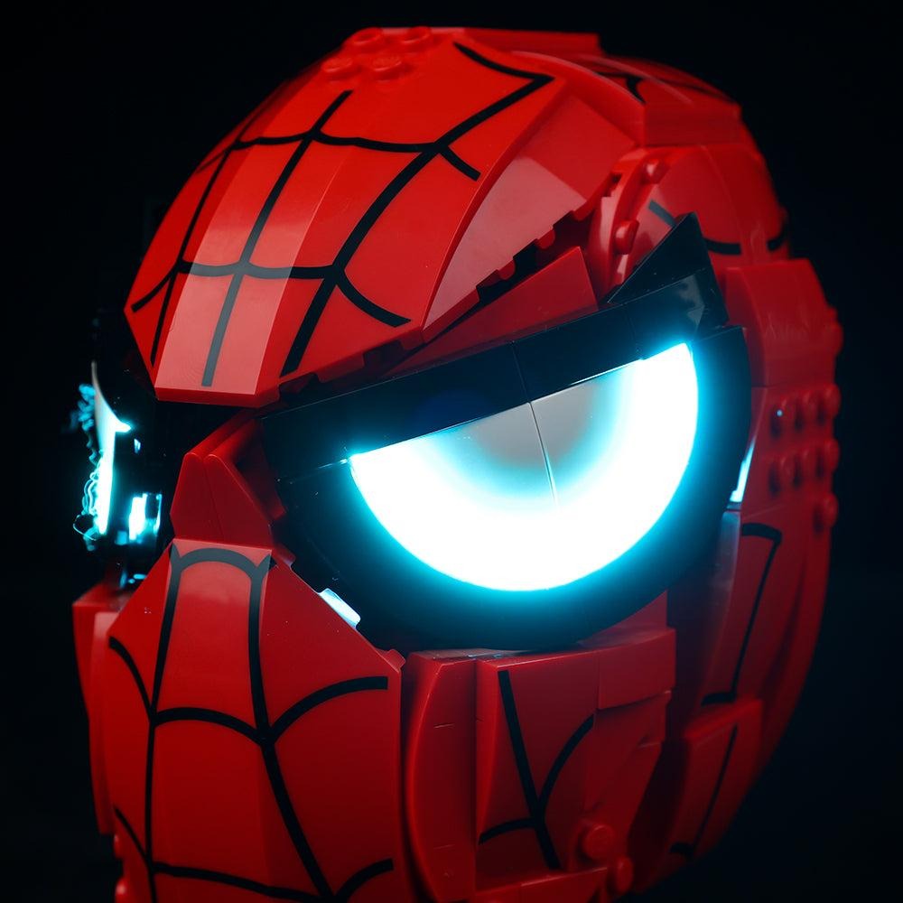 Spider-Man's Mask 76285 LED Light Kit – Building Block Lighting | Power Brickz™