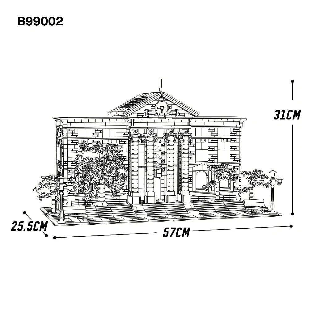 Back To The Future Courthouse Movie - Building Blocks – Power Brickz