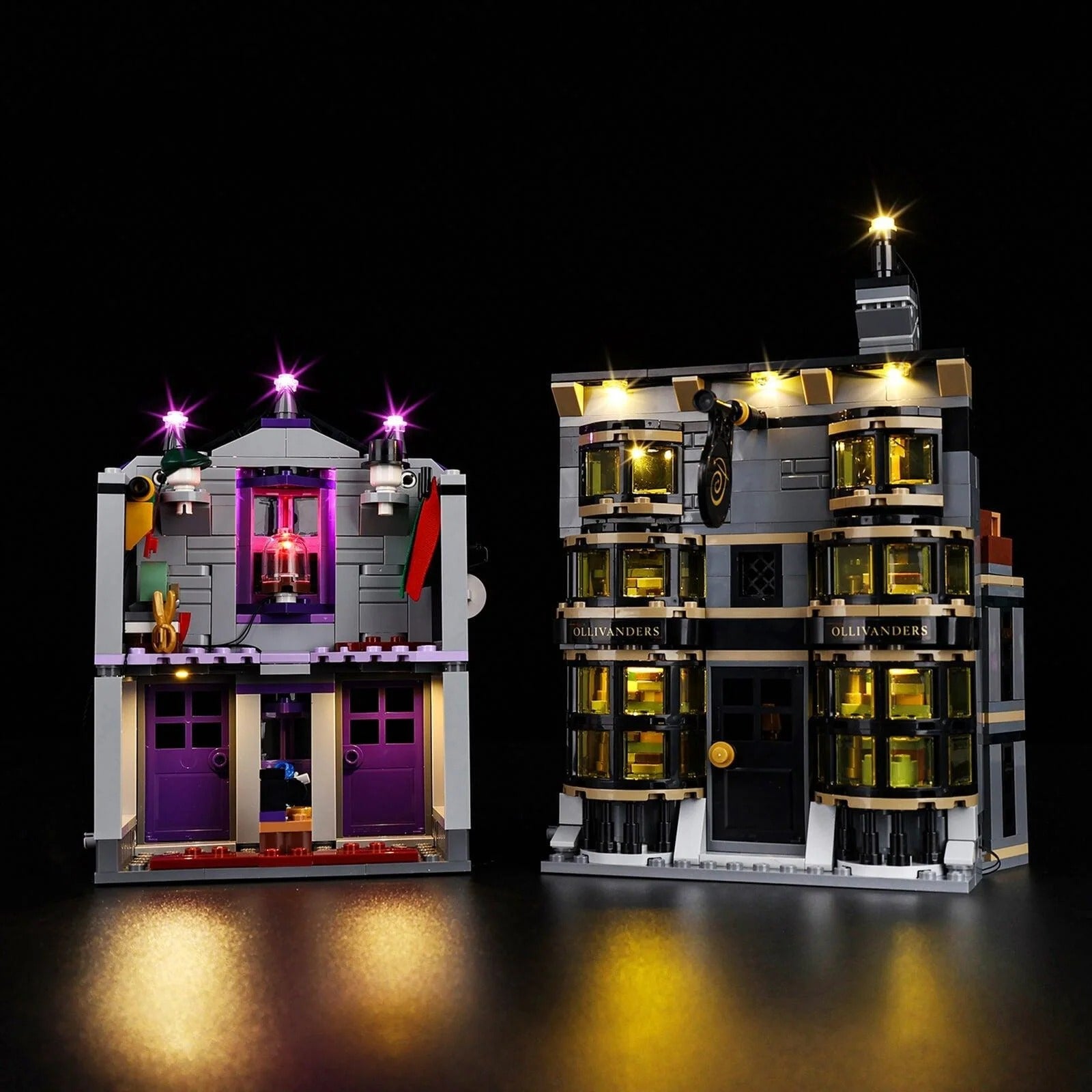 Ollivanders & Madam Malkin's Robes 76439 LED Light Kit – Building Block Lighting | Power Brickz™