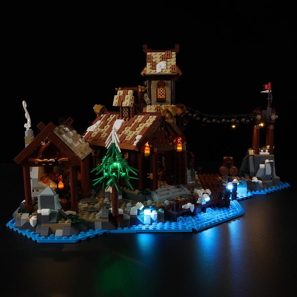 Viking Village 21343 LED Light Kit – Building Block Lighting | Power Brickz™