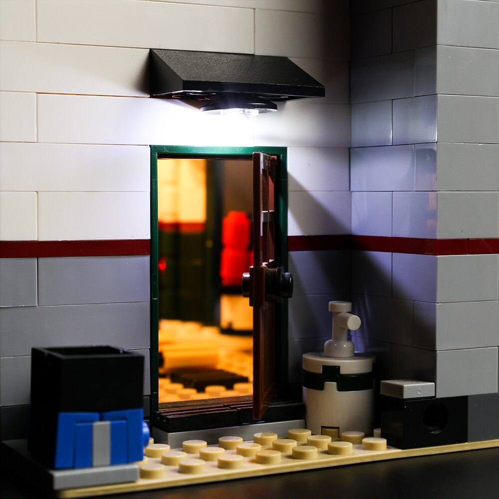 Corner Garage 10264 LED Light Kit – Building Block Lighting | Power Brickz™