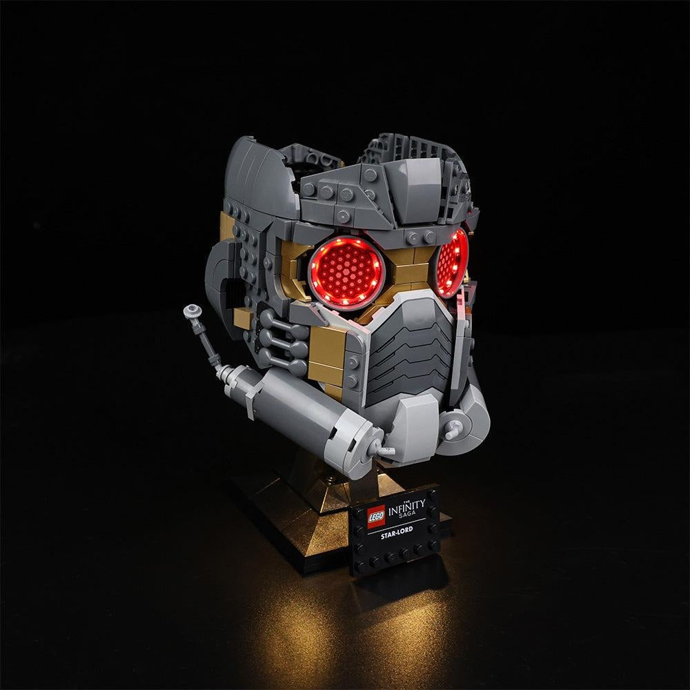 Star-Lord's Helmet 76251 LED Light Kit – Building Block Lighting | Power Brickz™