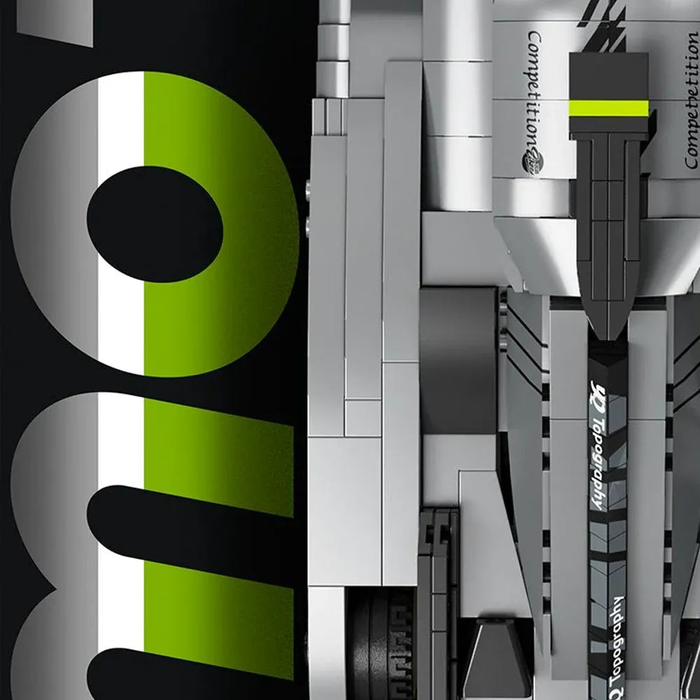 French 9x8 Hypercar Endurance - Building Blocks Set | Power Brickz