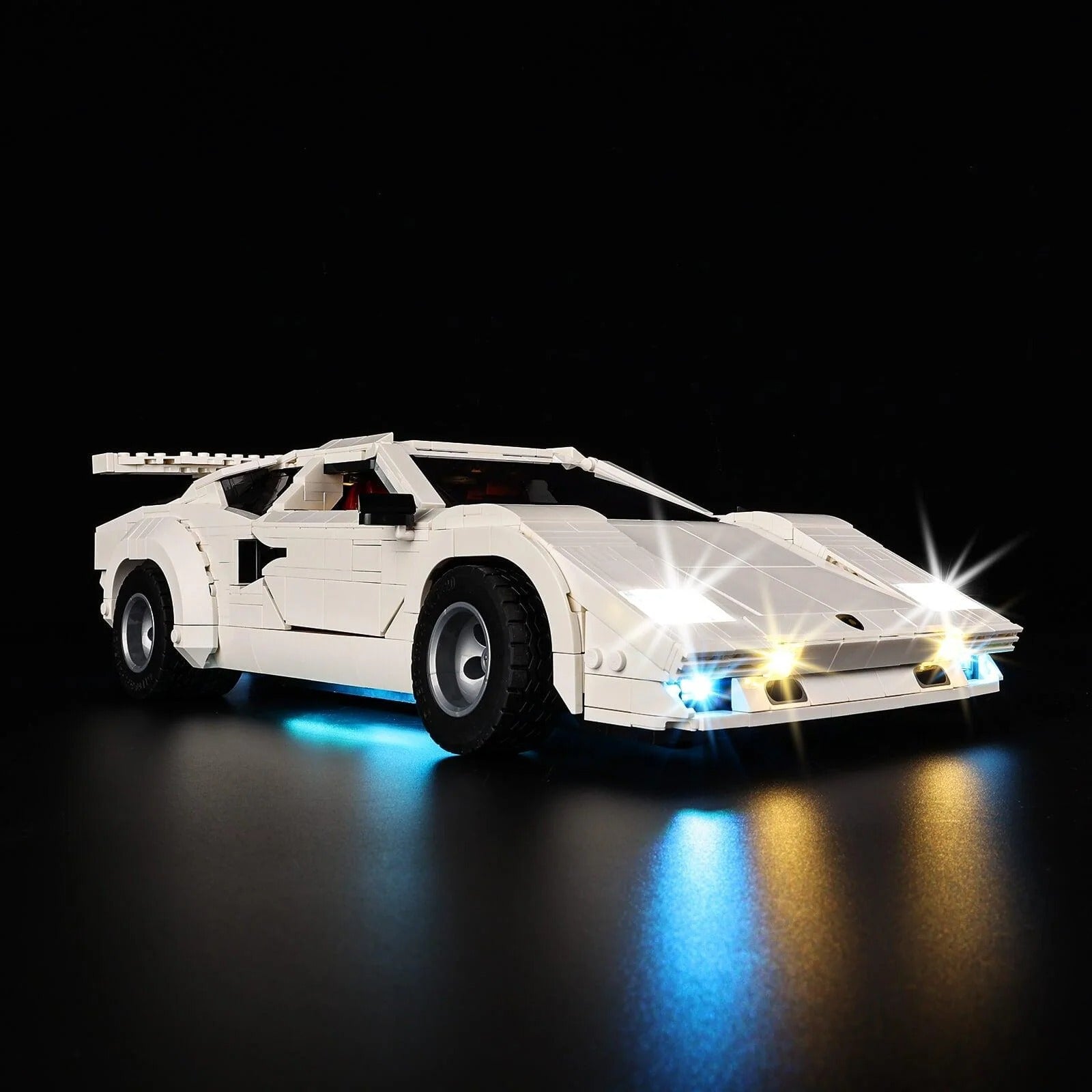 Lamborghini Countach 5000 Quattrovalvole 10337 LED Light Kit – Building Block Lighting | Power Brickz™