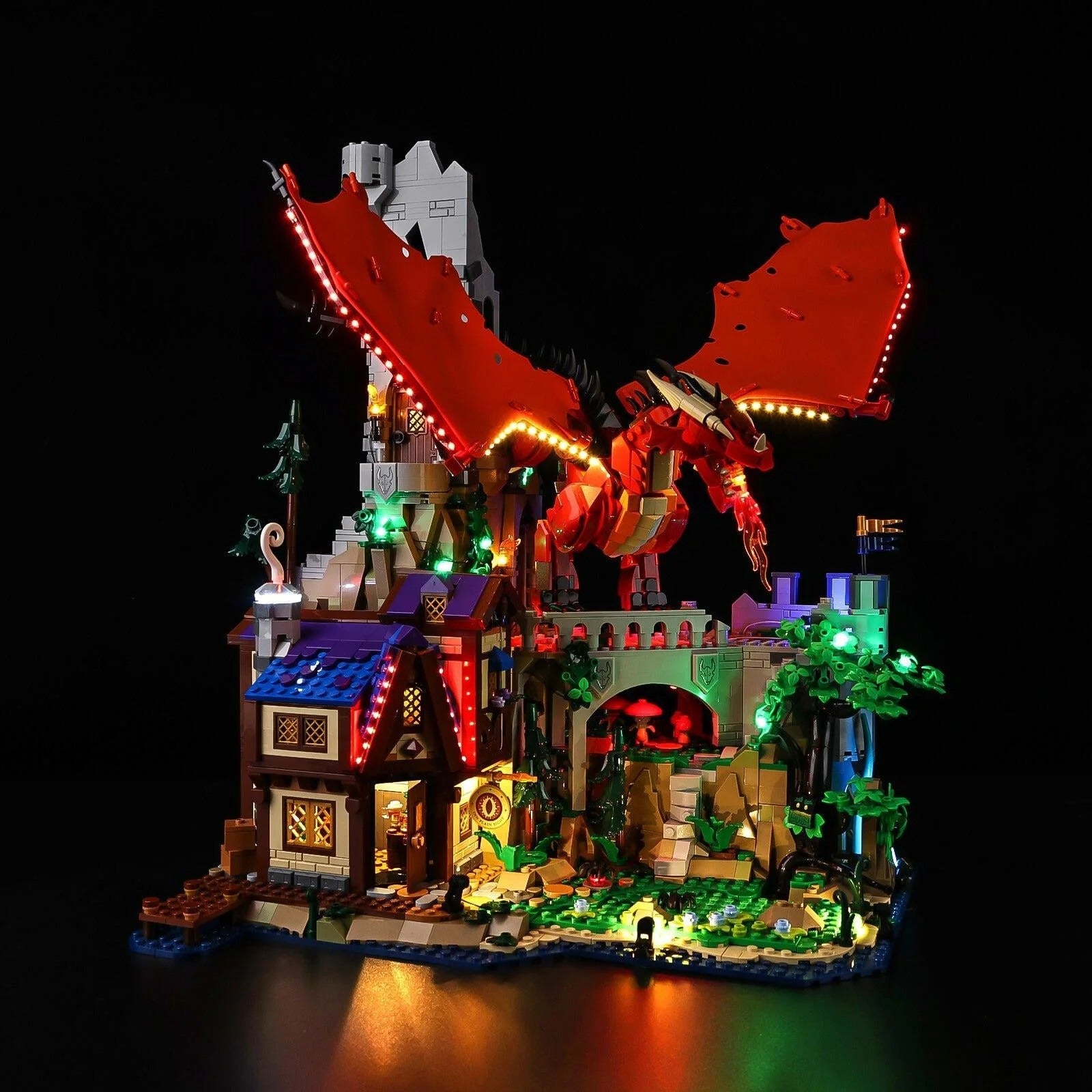 Dungeons & Dragons: Red Dragon's Tale 21348 LED Light Kit – Building Block Lighting | Power Brickz™