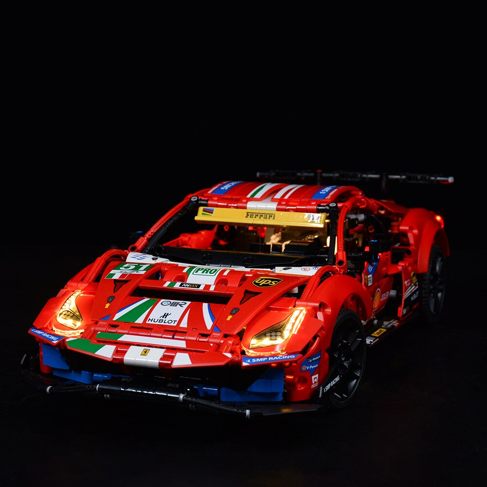 Ferrari 488 GTE AF Corse 51 42125 LED Light Kit – Building Block Lighting | Power Brickz™