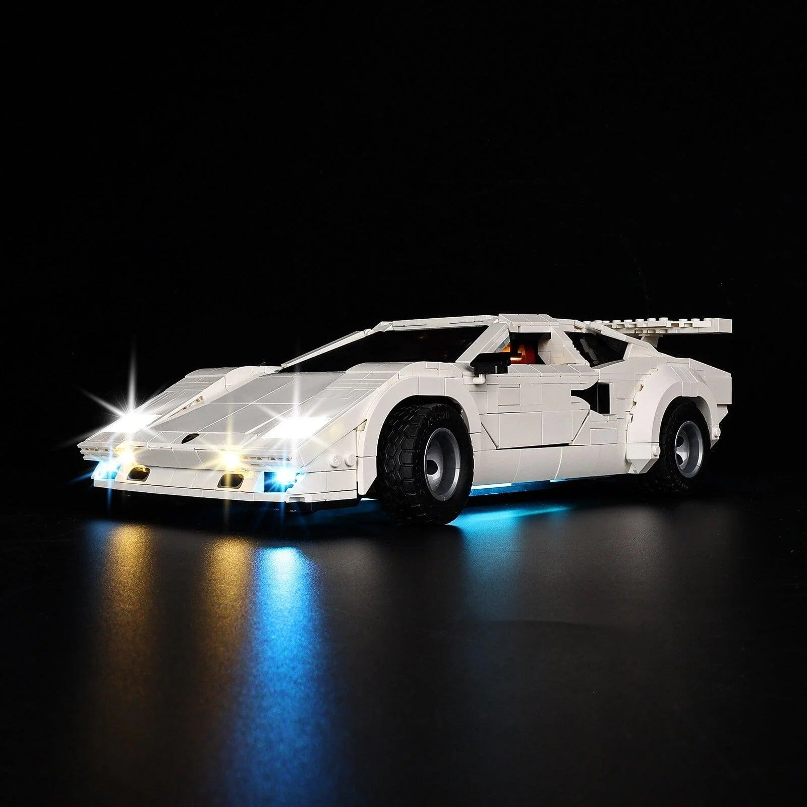 Lamborghini Countach 5000 Quattrovalvole 10337 LED Light Kit – Building Block Lighting | Power Brickz™