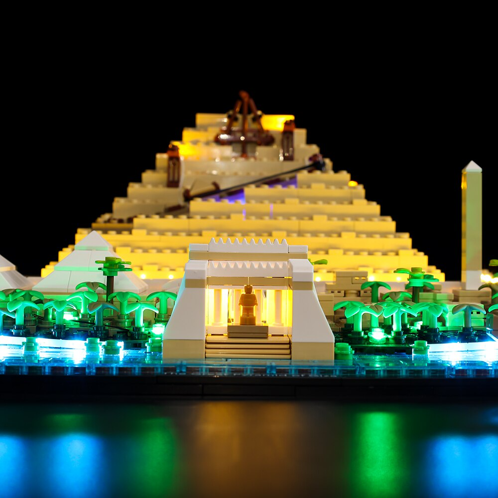 Great Pyramid Of Giza 21058 LED Light Kit – Building Block Lighting | Power Brickz™