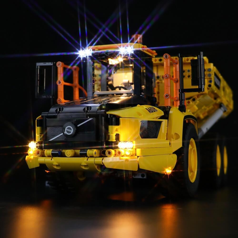 6x6 Volvo Articulated Hauler 42114 LED Light Kit – Building Block Lighting | Power Brickz™
