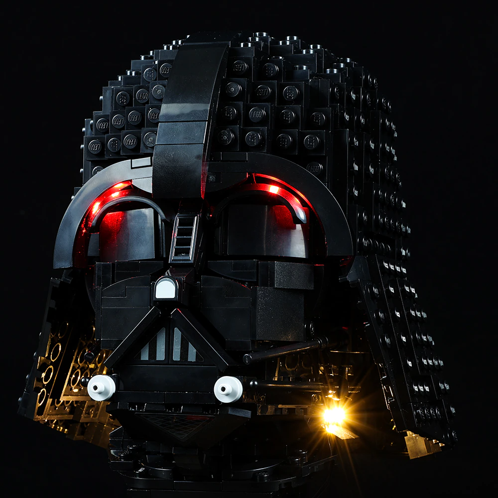 Darth Vader Helmet 75304 LED Light Kit – Building Block Lighting | Power Brickz™