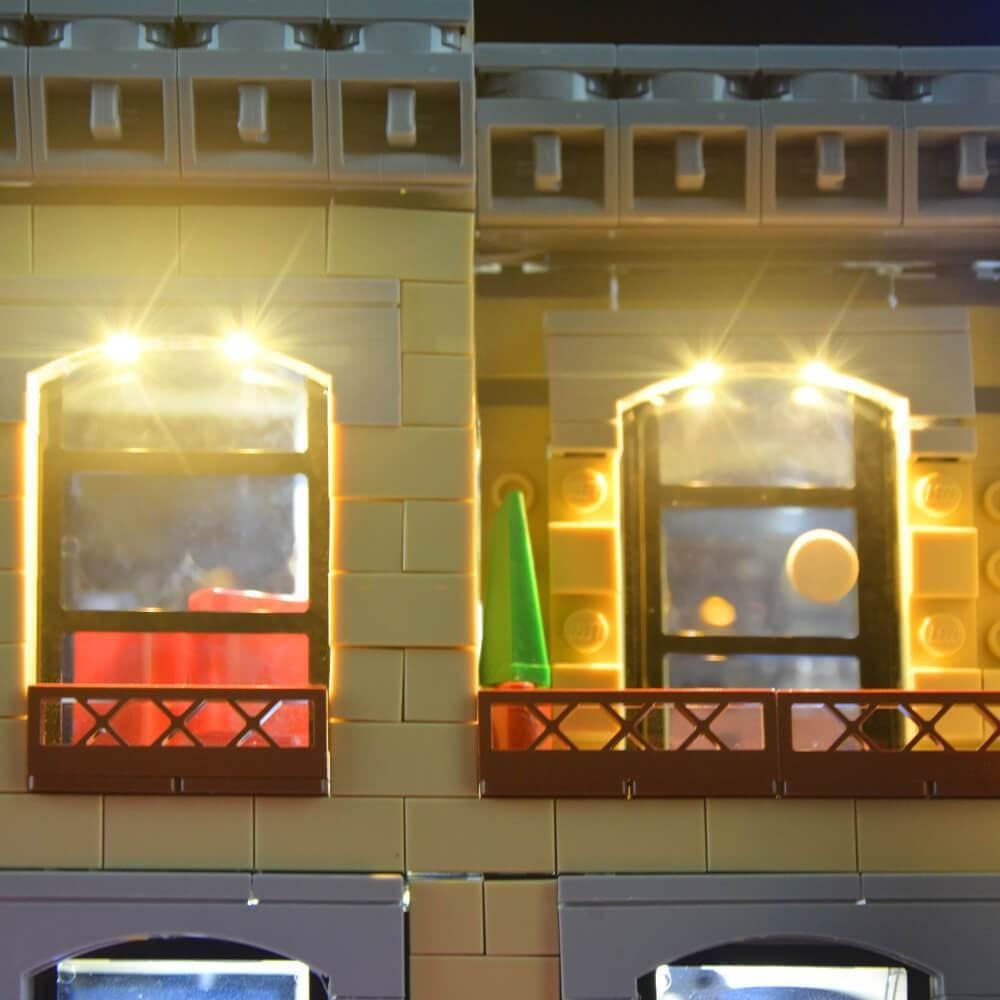 Downtown Diner 10260 LED Light Kit – Building Block Lighting | Power Brickz™