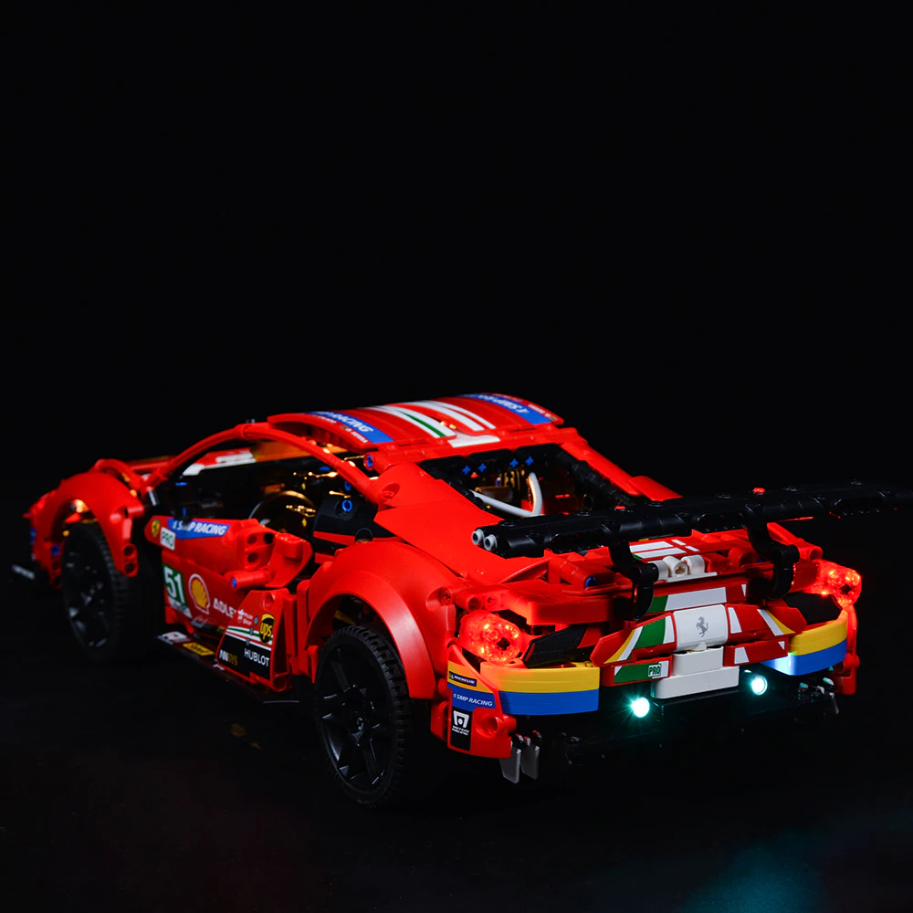 Ferrari 488 GTE AF Corse 51 42125 LED Light Kit – Building Block Lighting | Power Brickz™