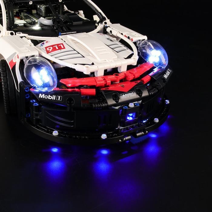 Porsche 911 RSR 42096 LED Light Kit – Building Block Lighting | Power Brickz™