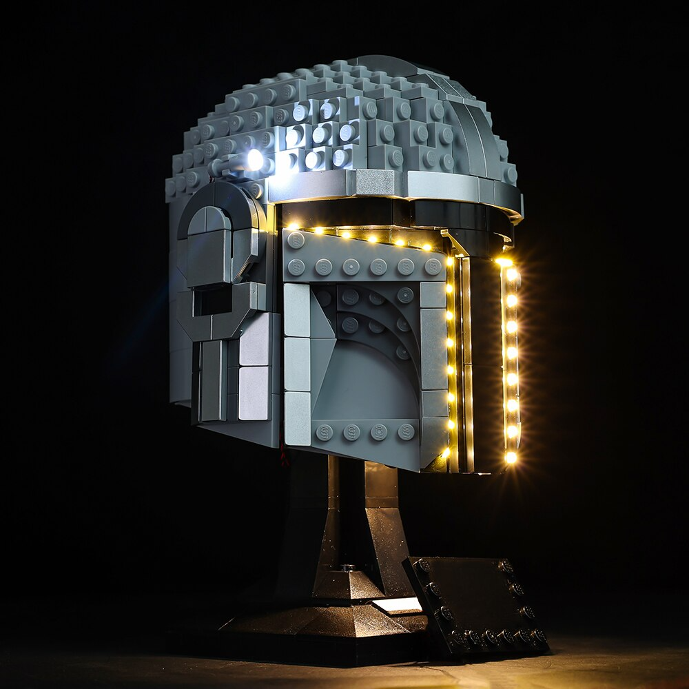 The Mandalorian Helmet 75328 LED Light Kit – Building Block Lighting | Power Brickz™
