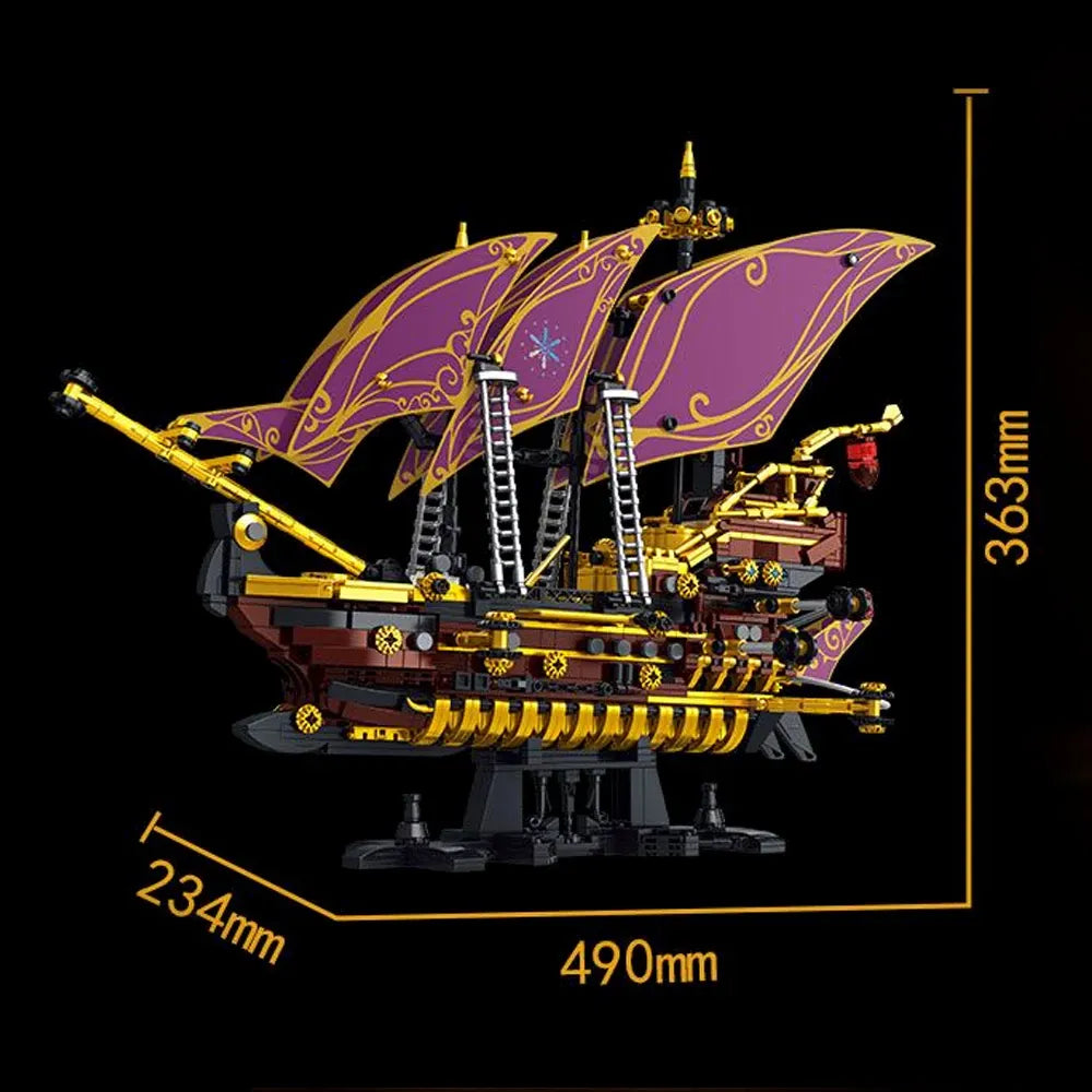 Steampunk Pirate Ship - Building Blocks Set | Power Brickz