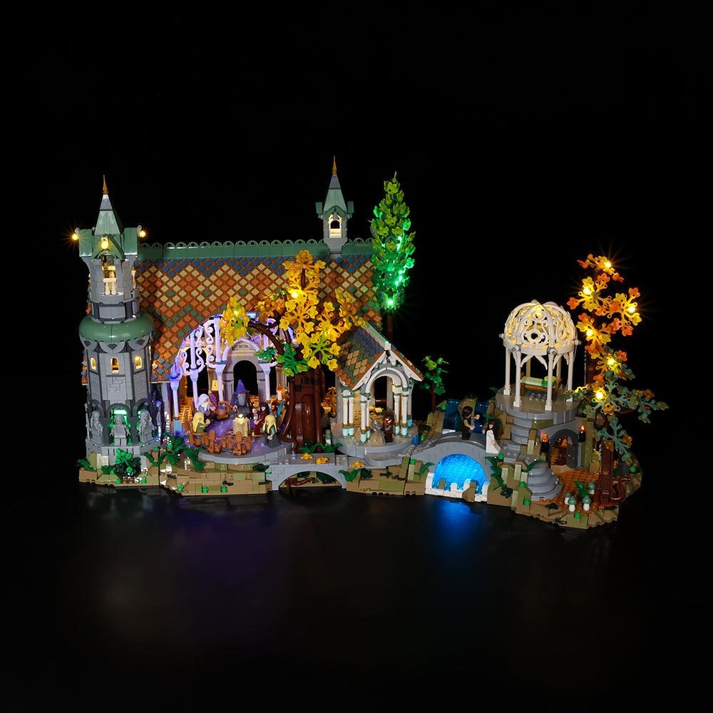 The Lord Of The Rings: Rivendell 10316 LED Light Kit – Building Block Lighting | Power Brickz™