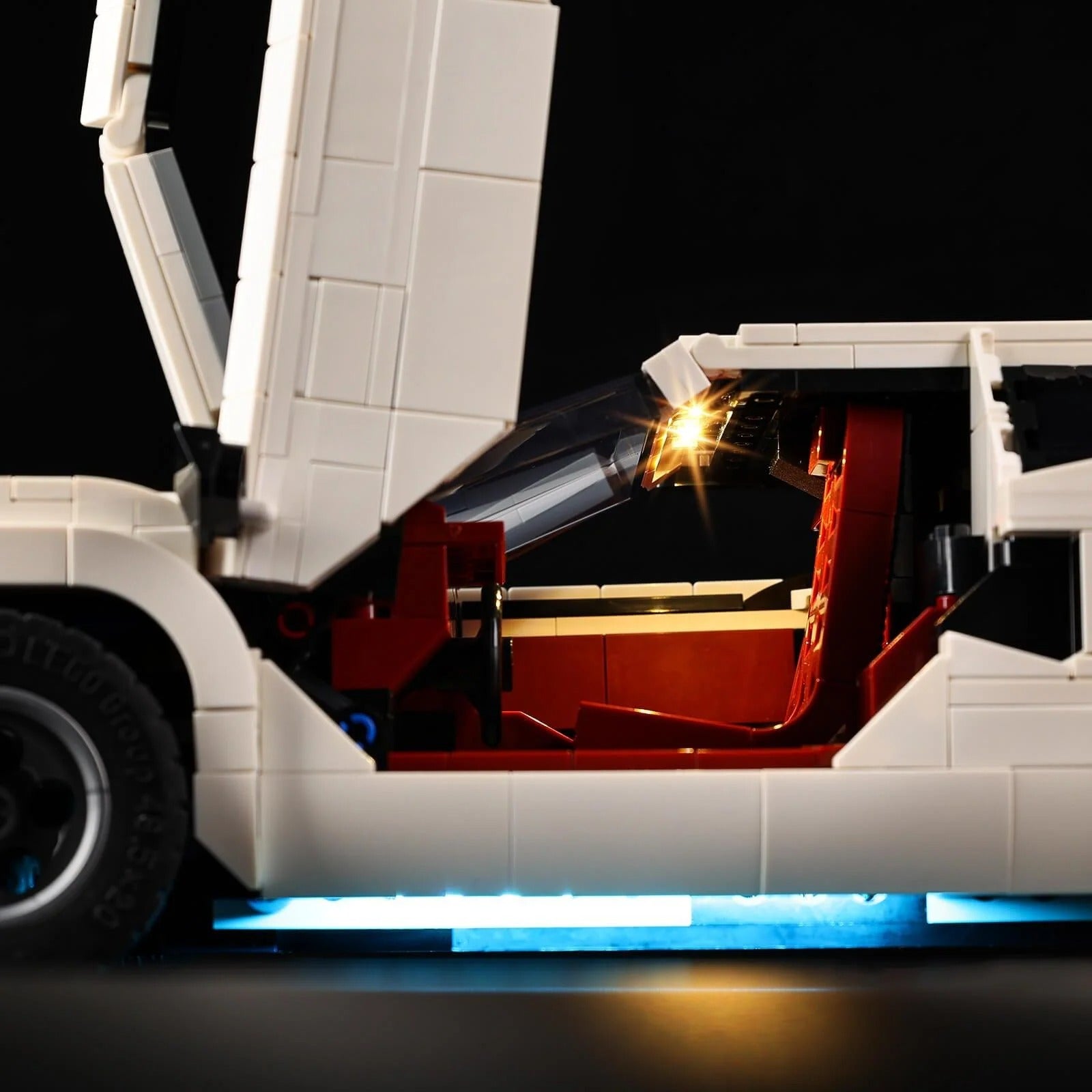 Lamborghini Countach 5000 Quattrovalvole 10337 LED Light Kit – Building Block Lighting | Power Brickz™
