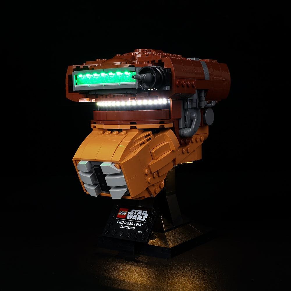 Princess Leia Helmet 75351 LED Light Kit – Building Block Lighting | Power Brickz™