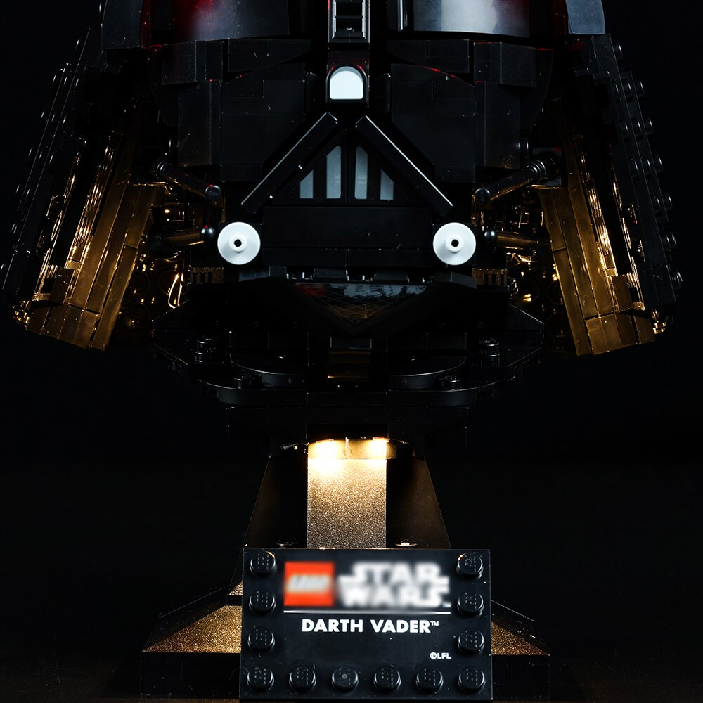 Darth Vader Helmet 75304 LED Light Kit – Building Block Lighting | Power Brickz™